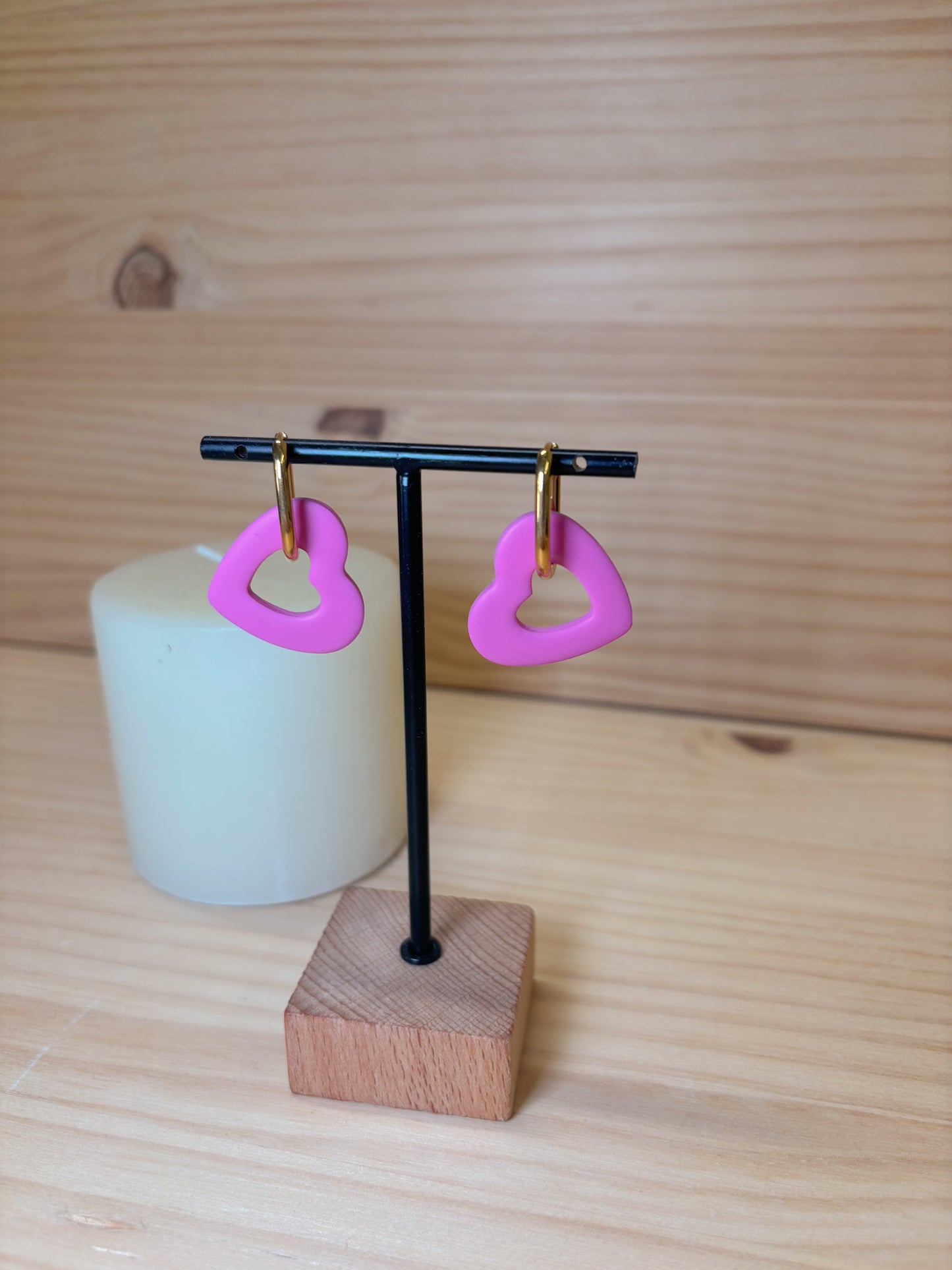 Corazón rosa