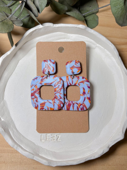 Modelo Bizkaia - azul con rosa y naranja