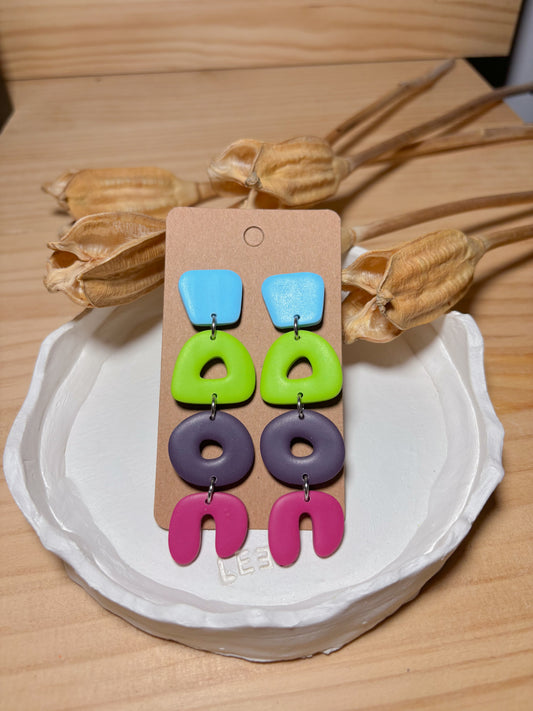 Modelo Begur - Azul, verde, morado y rosa