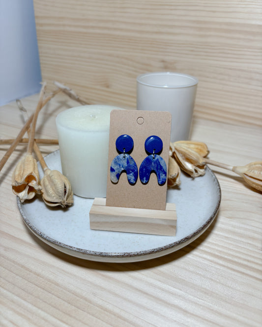 Pendientes mezcla de azules (modelo 4)