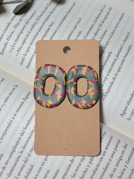 Modelo Santander - Verde, mostaza y rosa