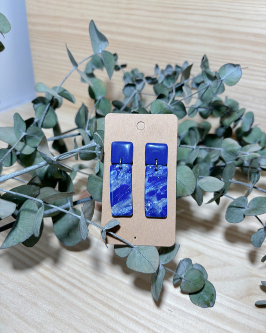 Pendientes mezcla de azules (modelo 2)