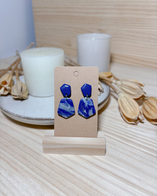 Pendientes mezcla de azules (modelo 5)